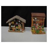 2 Ceramic Fruit Stand Displays
