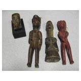 Lot OF 4 HAndcarved Primitves