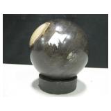Vintage High Polished Petrified Wood Ball