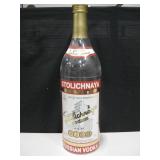 Vintage 33" Stolichnaya Vodka Bar Display Bottle