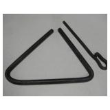Vintage Metal Triangle Ranch Dinner Bell