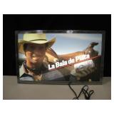 25.5" x 15.5" Spanish Coors Light Framed Bar Light