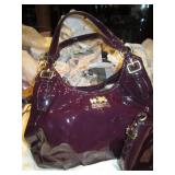 New Purple Coach Leather Purse & Handbag