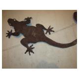 Cut Steel 22" Lizard Metal  Yard Art