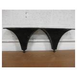 2 Metal Wall Hanging Shelves - 12.5" Wide