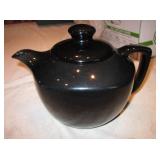 10" Vintage Frankoma Black Teapot