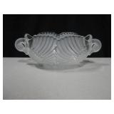 Double Swan Handled Serving Bowl