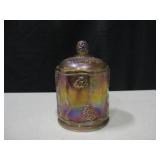 Carnival Glass Candy Container