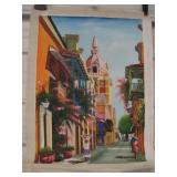 Handpainted South American  Canvas Painting 31"x23
