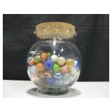 Jar Of VIntage Marbles