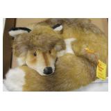 Vintage Steiff Fuzzy Fox With All Original Tags