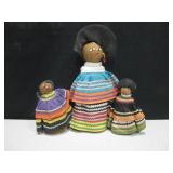 Lot of 3 Vintage Seminole Dolls