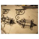 Lot Of 15 " candle Cages With Wall Brackets