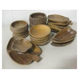 Lot of  Monkey Wood Bowls