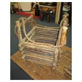 20" Handmade Rustic Basket Made From Branches