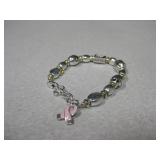 Brighton Pink Ribbon Charm Bracelet