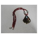 Dichroic Glass Pendant Necklace