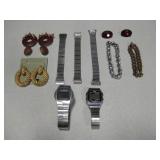 Lot Of Assorted Jewelry & Watches