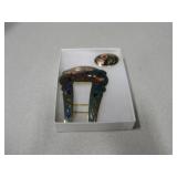 Cloisonne Buckle & Clip - Maureen Elaine Buckle