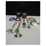 Jade Bracelets 2 Vintage trinket Boxes & More