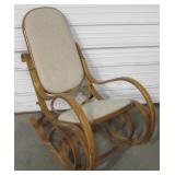 Bentwood Rocking Chair w/ Padded Seat & Back