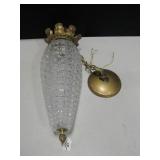 Vtg Single Light Swag Lamp - 18" Tall