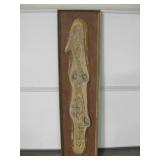 Circa 1958 Jim Simmons Carved Wood Wall Art