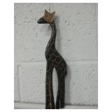 Carved Giraffe African WInd Chime