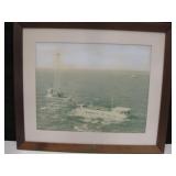 Framed Reading & Bates Oil Rig Photo 26" x 22"
