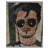 Matted Original Magazine Clippings Mosaic
