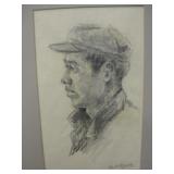 Pencil On Paper Young Sailor - Ming Xian Chen