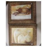 Lot Of 2 Framed Prints - 15" x 18"