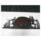 Tealight Back Lit Metal & Plastic Western Wall Art