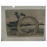Framed Asian Barrel Cooperage Print