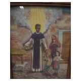 Mexico Wood Framed Religious Print