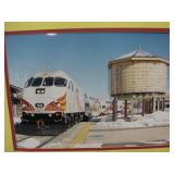 Framed Railrunner Train Photo 27" x 21"