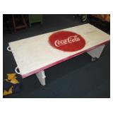60" x 24" Rolling Coca Cola Coffee Table