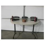 Barbell w/ Assorted Weights - Up To 15lbs Each