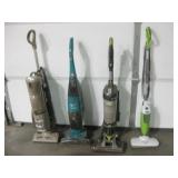 Lot Of 2 Vacuums & 2 Hard Floor Cleaners