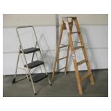 2 Step Ladders - Includes Wood Werner 5