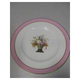Lot Of 10 Floral Bouquet Gilt Edge Plates
