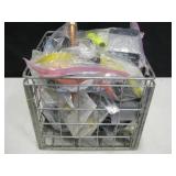 Vtg Milk Crate w/ Assorted Hardware