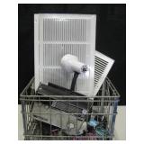 Vtg 6 Gallon Milk Crate w/ Assorted Items