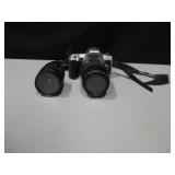 Minolta Maxxum SLR Film Camera w/ 2 Lenses