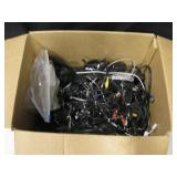 Box Lot of Assorted Charger Cords