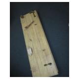 41" X 11" Rustic Wood/Brass Coat Rack