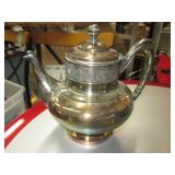 Antique English Hallmarked Silver Plate Teapot