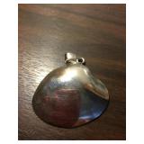 Vintage Taxco Sterling Clam Shell Pendant