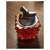 Vintage Fenton Hobnail Viking Glass Table Lighter