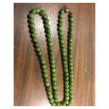 Vintage Jade Beaded Necklace